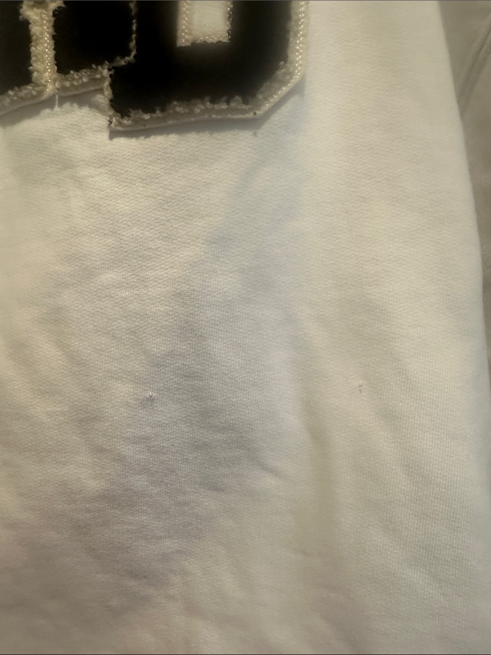Anine Bing Miles Letterman Sweatshirt in off white - Picture 5 of 6